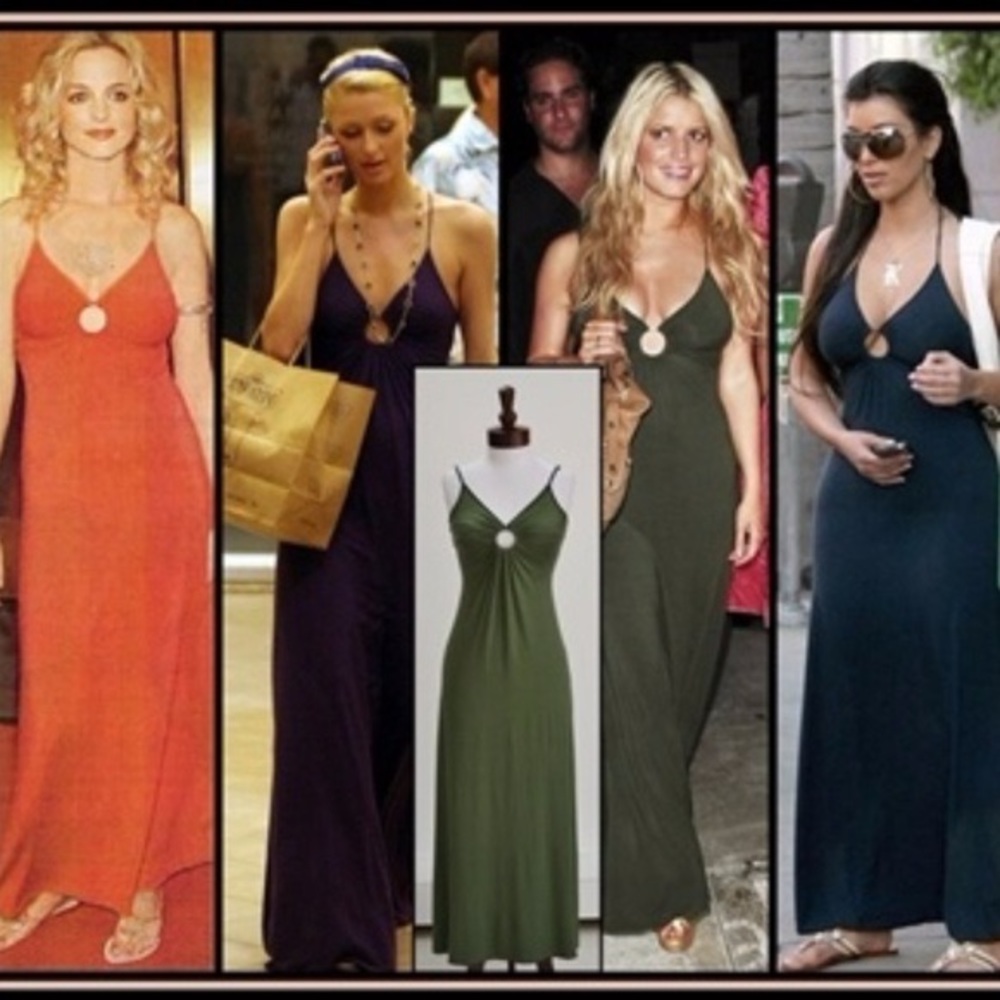 Mijo Michelle Jonas Black Keyhole Dress XSM BNWT